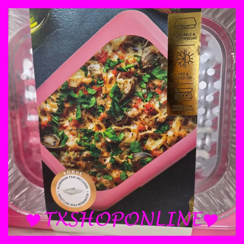 💗🥄TAHARI Container try with lid & disposable aluminum pan🥄💗